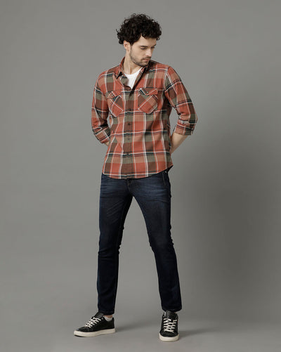 Double pocket red shirt