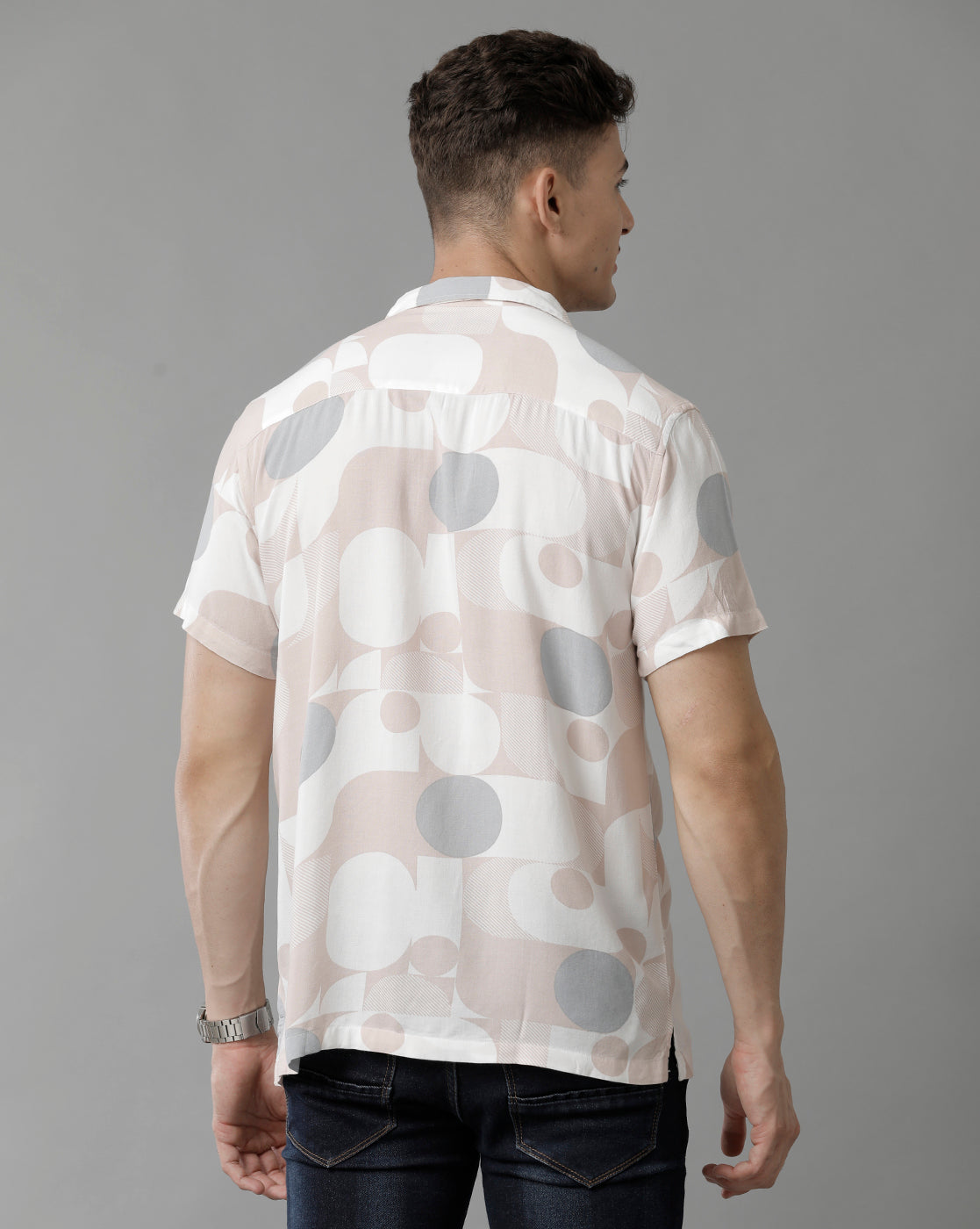 Abstract Print Half sleeve Shirt
