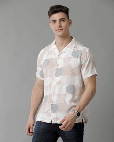Abstract Print Half sleeve Shirt
