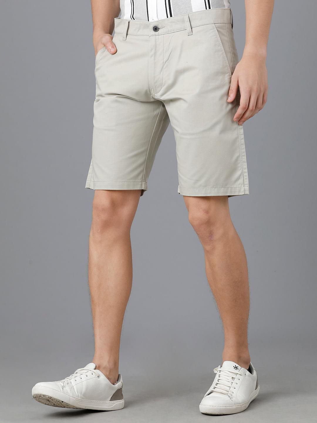 Grey polo shorts