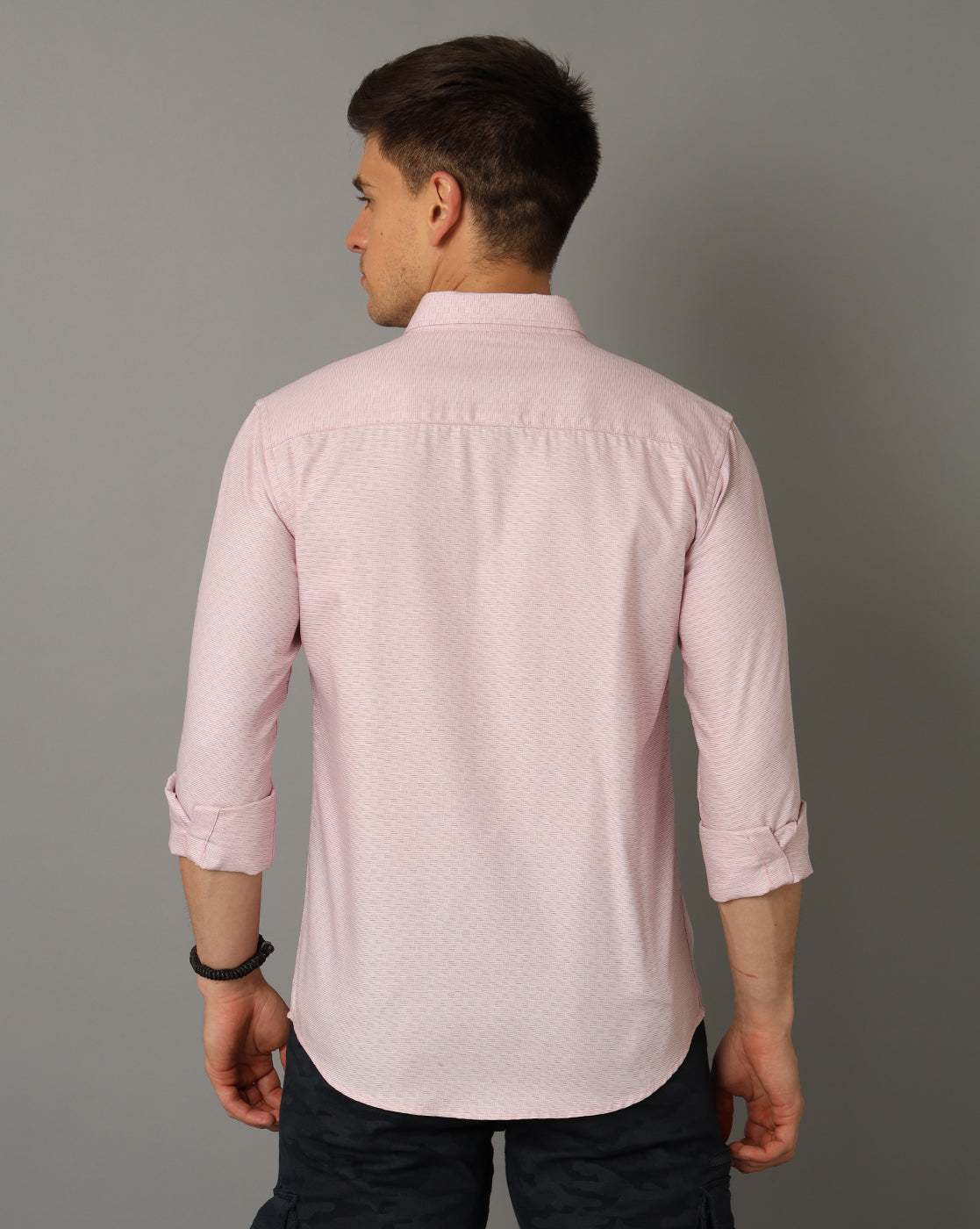 pink casual shirt
