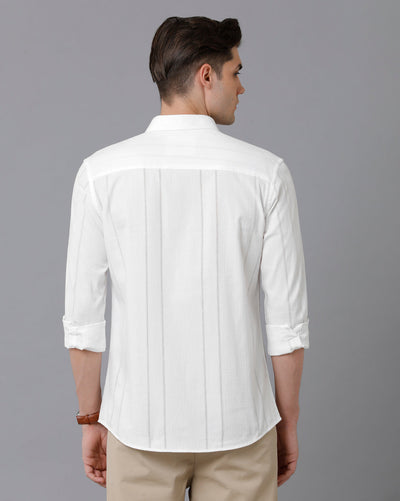 White cotton shirt mens 
