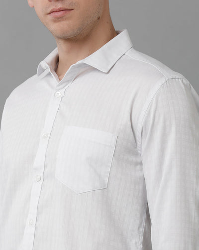White formal shirt for men
