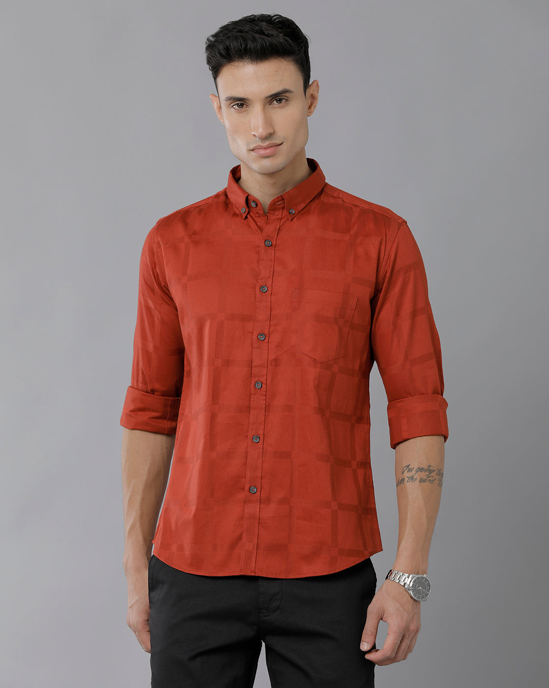 red check shirt mens