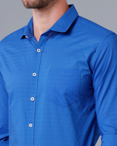 Mens blue formal shirt