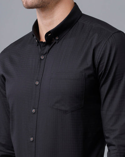 black formal shirt