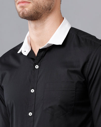 Black pinstripe shirt