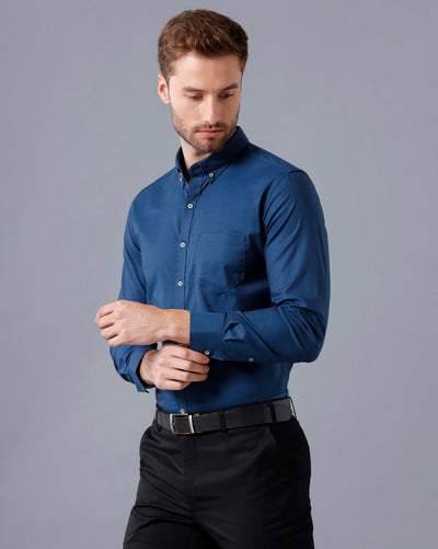 Formal dark blue shirt 