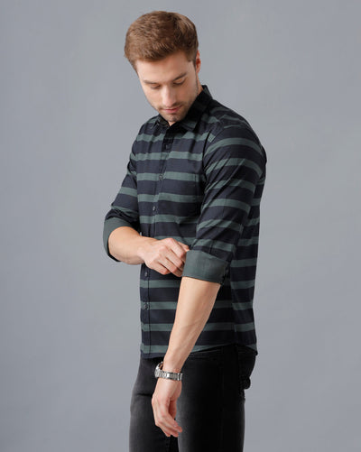 Striped long sleeve shirt mens