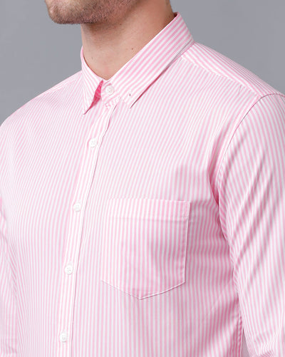Pink pinstripe shirt