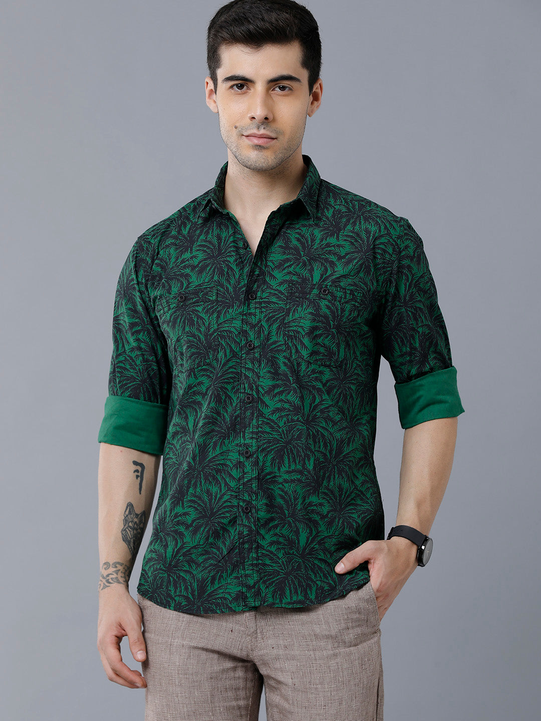 Tropical print shirt