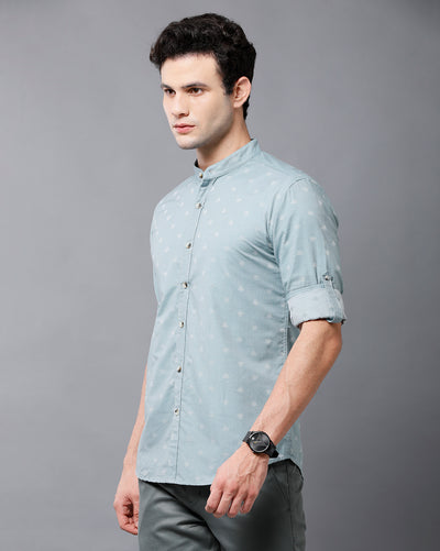 Light blue Printed Shirt