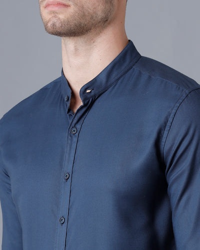 Mandarin collar formal shirts