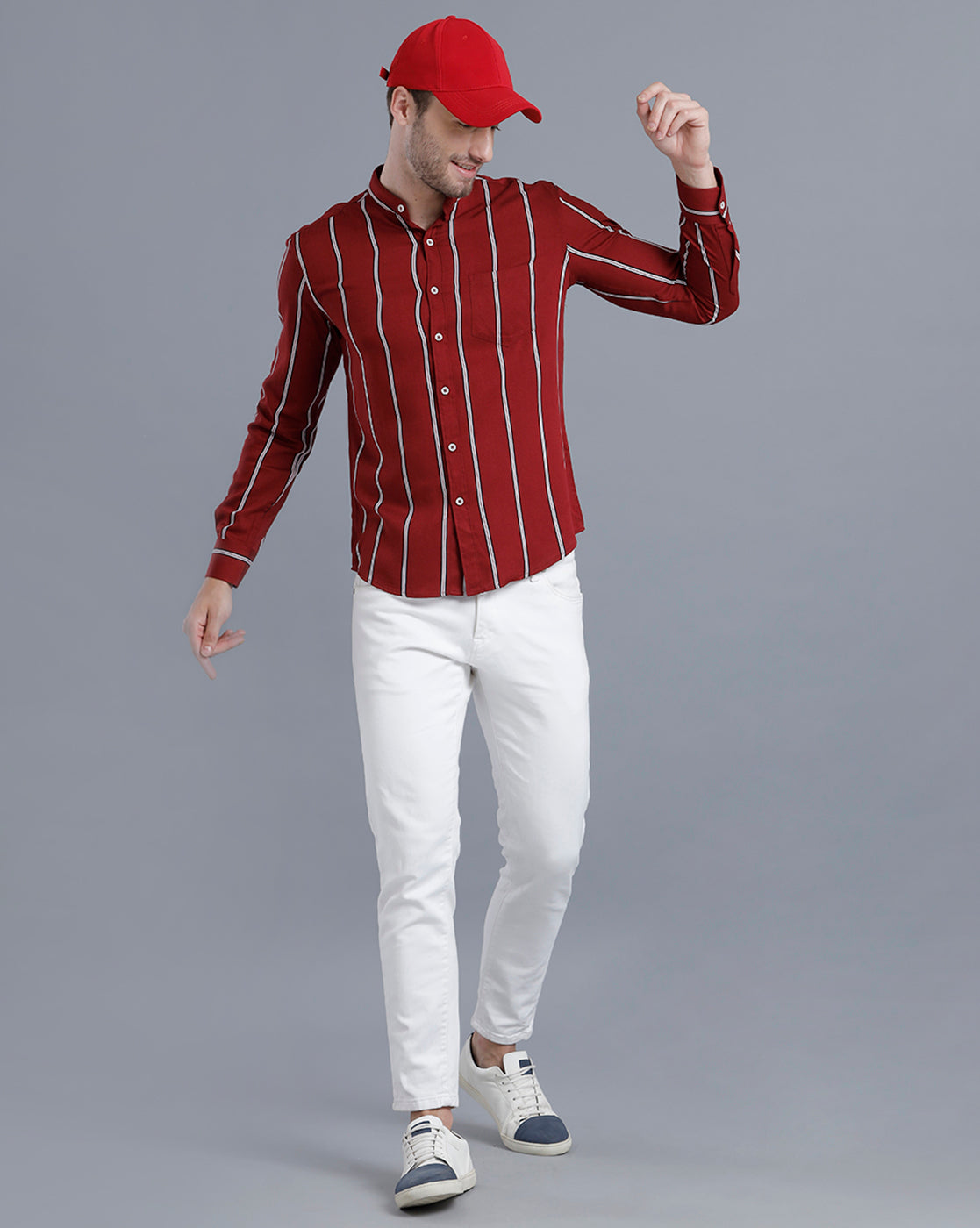 Red White Striped Shirt