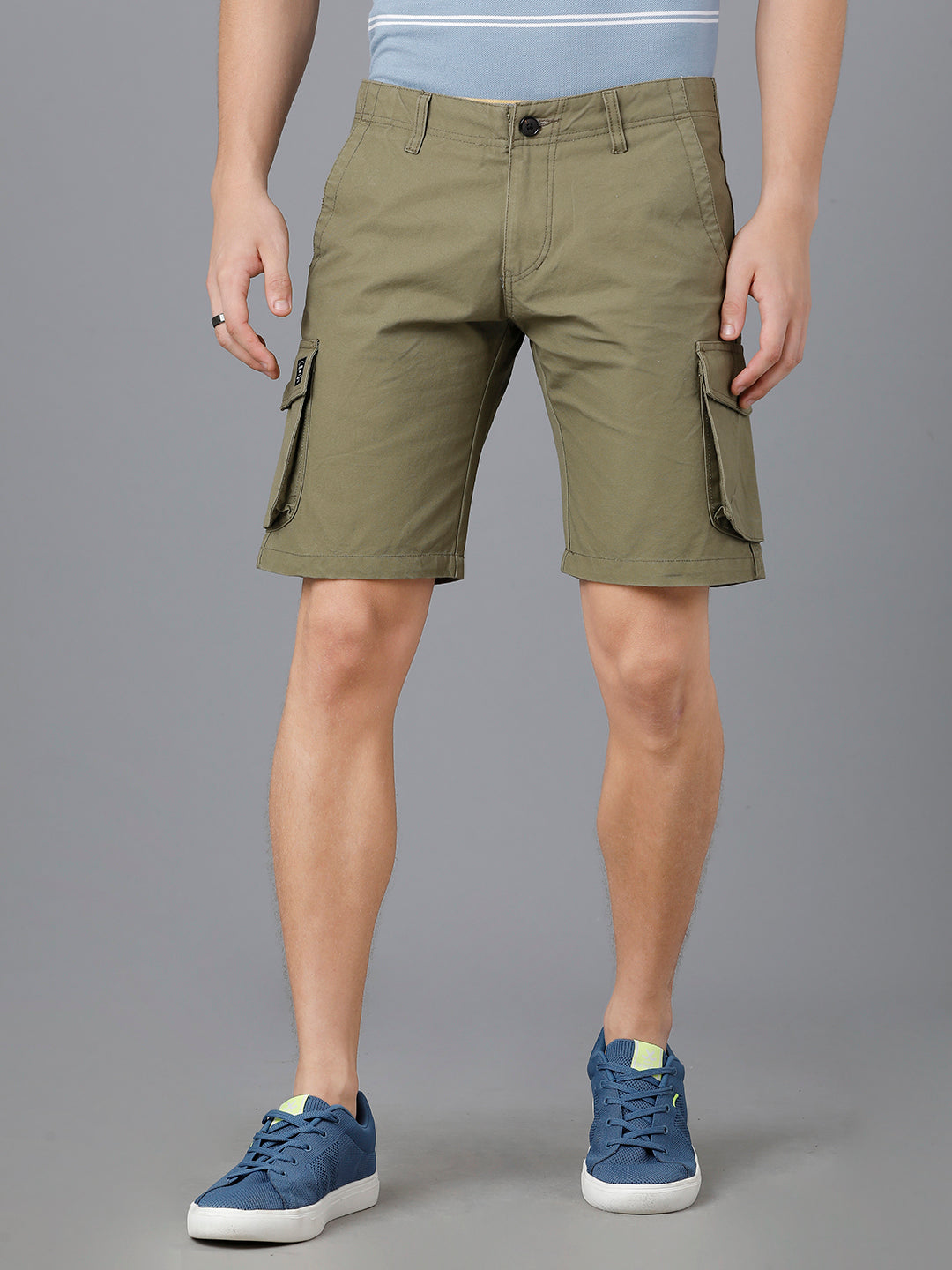 Olive Green Cargo Shorts